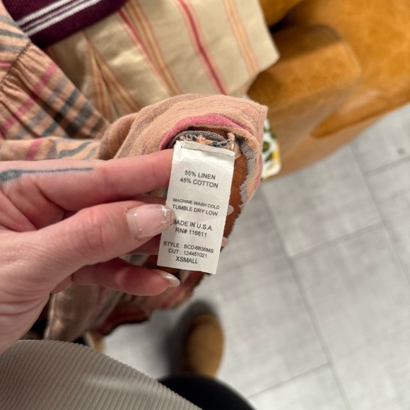 Self Contrast Striped Sundress - Picture 4 of 4